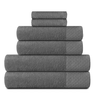 Buy Cotton Bath Towel (Set of 4) Online in India - Kinton Crafts Dark grey / 70x140 cm