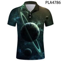 2023 NEW Style  Polo Homme Starry Sky Fashion Streetwear Men Polo Shirts Casual Hombres Harajuku Cool 3D Printed Short Sleeve RopaNew product，Can be customization