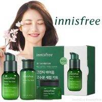 Innisfree Green Tea Seed Serum Tri-Biotics Biome Kit Set(Serum30ml+Skin30ml+Cream20ml) ชุดผลิตภัณฑ์บำรุงผิวหน้าสูตรสารสกัดเม็ดชาเขียวจากเกาหลีของแท้