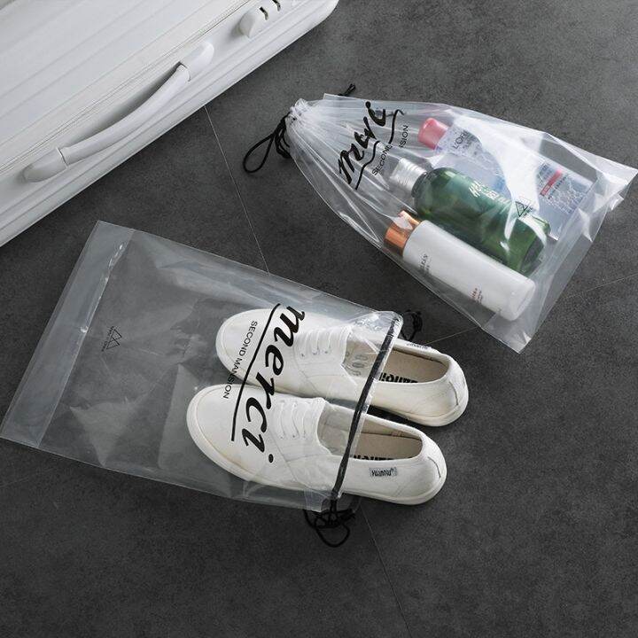 cw-5pcs-set-transparent-shoe-bagsuitcase-organizer-travelingdrawstring-small-thingswaterproof-luggage