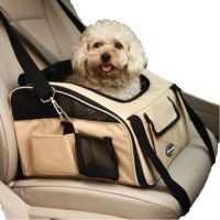 ✹♚❉ Foldable soft sided mesh pet travel sling bag dog carrier car