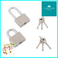 กุญแจ MK FITT 50 MM 3 ตัว/ชุด สีสเตนเลสPADLOCK FITT MK 50MM 3EA/SET STAINLESS STEEL **ราคาดีที่สุด**