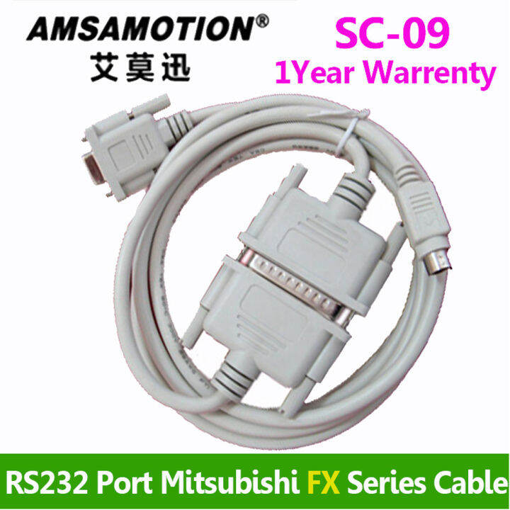 sc-09-เขียนโปรแกรมพีแอลซีสายfx-a-serialsสำหรับmitsubishi-fx0-fx0s-fx1s-fx0n-fx1n-fx2n-a-sc-09-usb-sc09ดาวน์โหลดline