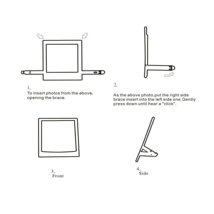 5x-photo-decor-borders-stand-photo-frame-set-สำหรับ-instax-square-sq10-sq1-sq20-sq6-sp3กล้องฟิล์ม