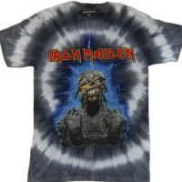 เสื้อยืดวง IRON MAIDEN มัดย้อมหายาก ลิขสิทธิ์แท้  2021