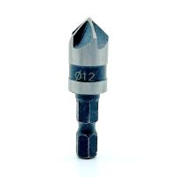 1pcs 82 Degrees 12mm Drill Bit Set 5 Flute Woodworking Drill Bit Cutter Countersink Drill Bit Metal Drilling
