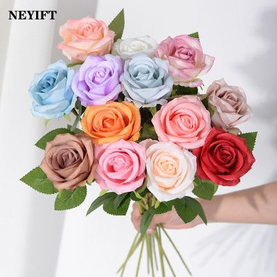 3/5pcs Roses Artificial Flowers Bouquet Beautiful Silk Roses for Wedding Home Decor Fake Flowers Valentines Day Gift