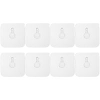 ✺™ 8 Pcs Rest Assured Hanging Picture Hook Photo Frame Hangers Wall Mount Hooks Invisible Pictures Plastic Coat