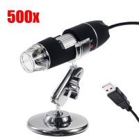 【】 A&amp;J School and Office Supplies mall Mega พิกเซล1600X 8 LED กล้องจุลทรรศน์ดิจิตอล USB กล้อง Endoscope Microscopio แว่นขยายอิเล็กทรอนิกส์สเตอริโอแหนบขยาย