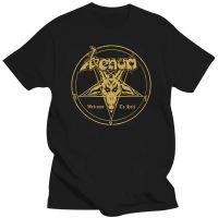 Mens Clothing VENOM Metal Band Welcome To Hell Album Logo MenS Black T-Shirt Size S-3XL Unisex Men Women Tops TEE Shirt2023