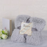 Soft Fur Throw Blanket on the Couch Long Shaggy Fuzzy Fur Faux Bed Sofa Blankets Warm Cozy With Fluffy Sherpa