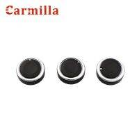 【Booming】 Carmilla 3ชิ้นลูกบิดเครื่องปรับอากาศรถอะลูมิเนียมอัลลอยด์ลูกบิด Ac ปุ่มสวิตช์กระจกรถควบคุมความร้อนสำหรับ Mazda 3 M3 2004-2009อุปกรณ์เสริม