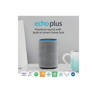 Amazon Echo Plus (2nd Gen) - Premium sound with built-in smart home hub - Heather Gray ลำโพงอัจฉริยะเล่นเพลงตามคำสั่งเสียง ควบคุมอุปกรณ์ไฟฟ้าในบ้านรุ่นใหม่ล่าสุด