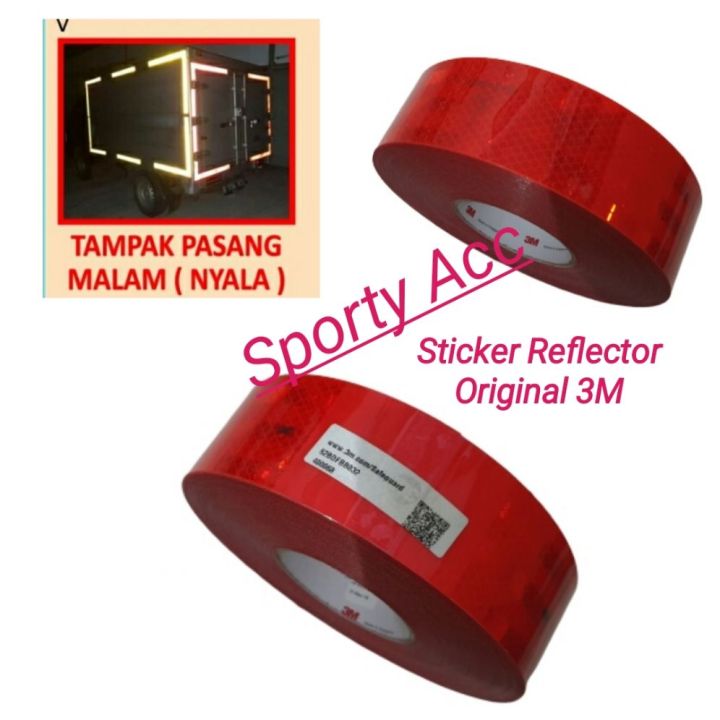 Sticker Reflector Original M Merah Harga Per Meter Lazada Indonesia