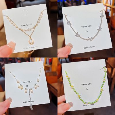 Ladies New Style Light Luxury Necklace Wholesale Fashion Sweater Chain High-End Temperament Pearl