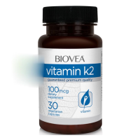 BIOVEA VITAMIN K2 100 mcg (with Alfalfa) / 30 Vegetarian Capsules