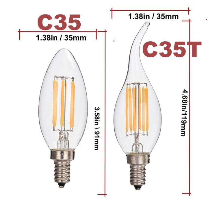 ไส้เทียน-led-แก้ว-ac220v-สไตล์คลาสสิกย้อนยุคหลอดไฟหลอดไฟอบอุ่น-e14หลอดไฟทังสเตนเปลี่ยนหลอดไส้2-4-6w-ฐาน-e27