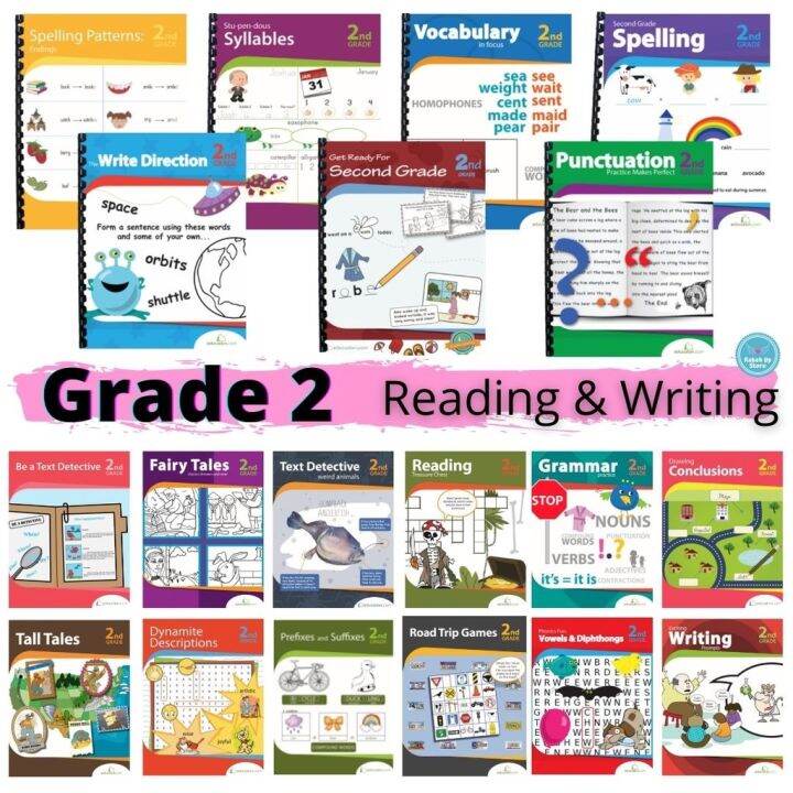 GRADE 2 (READING WRITING) Activity Workbook Worksheet Homeschool