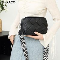 ▣▥ Leather advanced sense of straw bags summer new female bag joker single shoulder