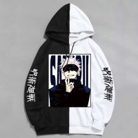 [Qinqin clothing]Jujutsu Kaisen อะนิเมะผู้ชาย39; S Hoodies แฟชั่นฤดูใบไม้ร่วงฤดูหนาว Hoodies Hoodies สบายๆ Jujutsu Kaisen Gojo Satoru เสื้อคลุมด้วยผ้า