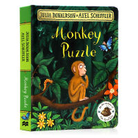 Little monkey looking for mothers original picture book Monkey Puzzle Childrens English Enlightenment picture story paperboard book interesting parent-child bedtime picture book LIA Donaldson Julia Donaldson Wu minlan book list