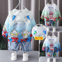 UV Jacket Boys coat, thin Ultraman childrens sunscreen, luminous top, UV protection boys, summer sunscreen