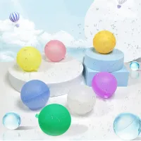 6/12Pcs Reusable Water Balloons Adult Kids Silicone Water Bomb Splash Ball Quick Fill Swimming Pool Summer Water Toy Games Gifts Balloons