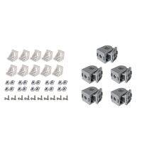 HOT! 50Pcs Corner Bracket 2020 Series Aluminum Profile Connector Set &amp; 5Pcs Zinc Alloy Pivot Joint Flexible Pivot Joint Hand Tool Parts Accessories