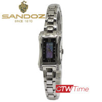 (ผ่อนชำระ สูงสุด 10 เดือน) Sandoz นาฬิกาข้อมือผู้หญิง สายสแตนเลส รุ่น SD99268SS03 (สีเงิน / หน้าปัดดำ)