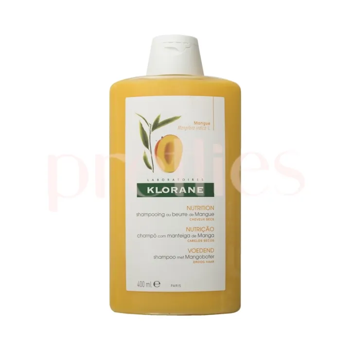 Klorane Nourishing Treatment Shampoo With Mango Butter 400ml (Yellow