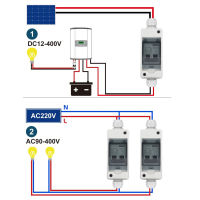 เครื่องแยกวงจร2P DC เบรกเกอร์ขนาดเล็ก DC พร้อมเคสใสสำหรับระบบ PV