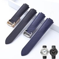 Black Knight nylon strap convex interface folding buckle mens and womens replacement Cartier blue balloon watch 20X12 size