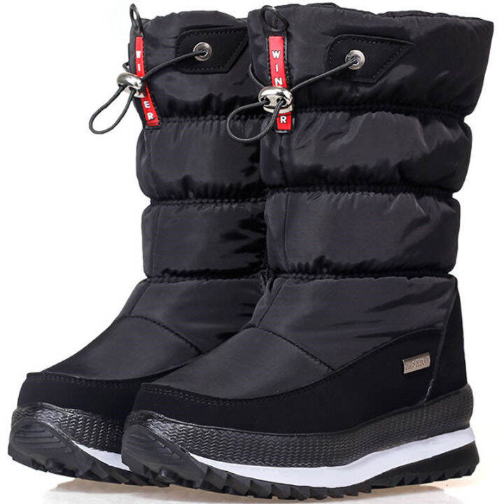 Warm slip sale on winter boots