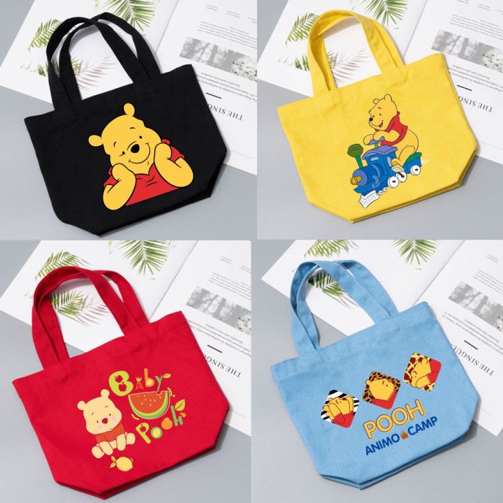 candy-style-กระเป๋าถือ-กระเป๋านักเรียน-ผ้าแคนวาส-ลายการ์ตูนหมีพูห์-น่ารัก-สําหรับใส่กล่องอาหารกลางวัน-คุณแม่