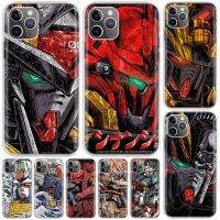 {Haojia เคสโทรศัพท์} เคสโทรศัพท์รูปการ์ตูนอนิเมะ Gundam Barbatos สำหรับ iPhone 14 11 13 Pro 12พัดลมพกพาเคสโทรศัพท์ X XR XS Max 7 Plus 6 8 6S SE 2020 5 5S ภาพพิมพ์ศิลปะ