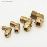 ∈●▪ Copper flared joint elbow connection 1 / 8 1 / 4 3 / 8 1 / 4 external thread brass fittings copper flared joint