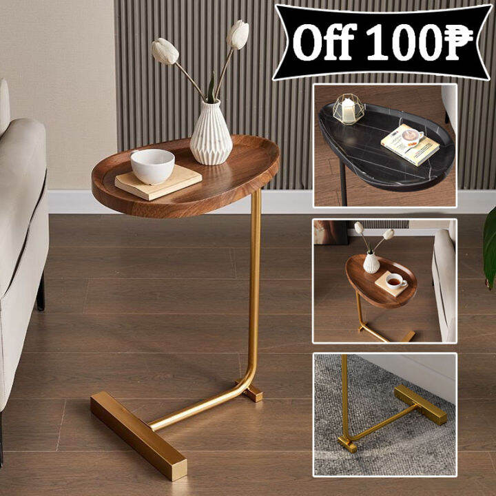 Creative C Type Side Table Movable Coffee Table Iron Nordic Sofa Side
