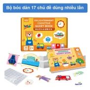 Bộ đồ chơi giáo dục bóc dán thông minh 17 chủ đề BINGBINGHOUSE