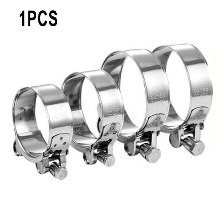 Stainless Steel Hose Clamps Heavy Duty T Bolt Exhaust Pipe Clips Tube