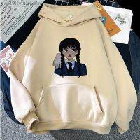 Wednesday Addams Hoodies Unisex Gothic Graphic Sweatshirt Vintage/retro Men/Casual Manga Four Season streetwear Top Size XS-4XL