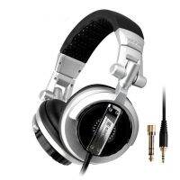 ST-80เพลงดีเจหูฟังแบบมีสายการหมุนหูฟังแบบเสียบ3.5Mm 6.3หูฟังแจ๊คขนาด3.5มิลลิเมตร2.5M ชุดหูฟังสายไฟต่อ R