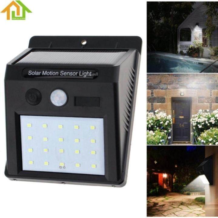 Solar motion sensor light  30LED ไฟติดผนังโซล่าเซลล์พลังงานแสงอาทิตย์ 30 LED  โคมไฟพลังงานแสงอาทิตย์ 30 LED