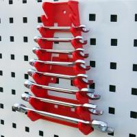 ◐▪❡ Wall Mounted Tool Organizer Wrench Spanner Sorter Holder Tray Rack Storage Organizer Socket Tool Plastic Storage Tools Household