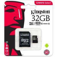 Kingston Micro SD 32GB 80mb / s 533x Class10 รับประกัน 3 ปี ใช้ได้กับโทรศัพท์มือถือ รถยนต์ กล้องติดรถยนต์ กล้องวงจรปิดกล้อง IP Actioncam