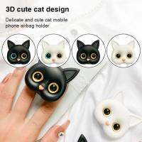 3D Cat Phone Stand Cute Vanity Mirror Ring Mobile Holder Samsung 12Pro Realme X Max Xiaomi 13 For IPhone 8 Girl Gift Portable Y5I8