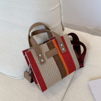 Stripe Small Shopper Crossbody Shoulder Bags for Women  New Arrival Designer Trends Female Casual Shopping Handbags Totes