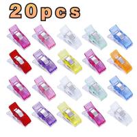 20pcs DIY Patchwork Job Foot Case Multicolor Plastic Clips Hemming Sewing Tools Sewing Accessories Crafts Sewing Clips Tools