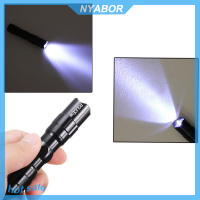 NYABOR ไฟฉาย LED ขนาดเล็กกันน้ำแบบพกพาสำหรับตั้งแคมป์ล่าสัตว์กลางแจ้ง