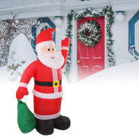 Inflatable Santa ตกแต่งในตัว LED Light กันน้ำ Inflatable กระเป๋า Santa สำหรับ Yard Garden งานปาร์ตี้คริสต์มาส