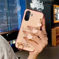 เคสมือถือสำหรับ Huawei Nova Y70 Y71ฝาหลังความรักสร้อยข้อมือป้องกันการตกป้องกันลายนิ้วมือซิลิโคนนุ่มทันสมัยสำหรับ Huawei Nova Y71โทรศัพท์